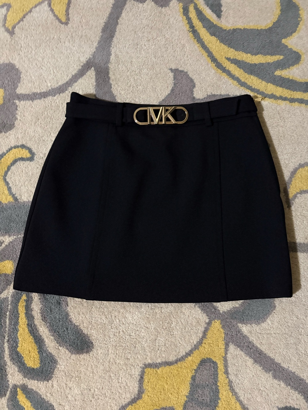 MICHAEL KORS Black Belted Mini Skirt